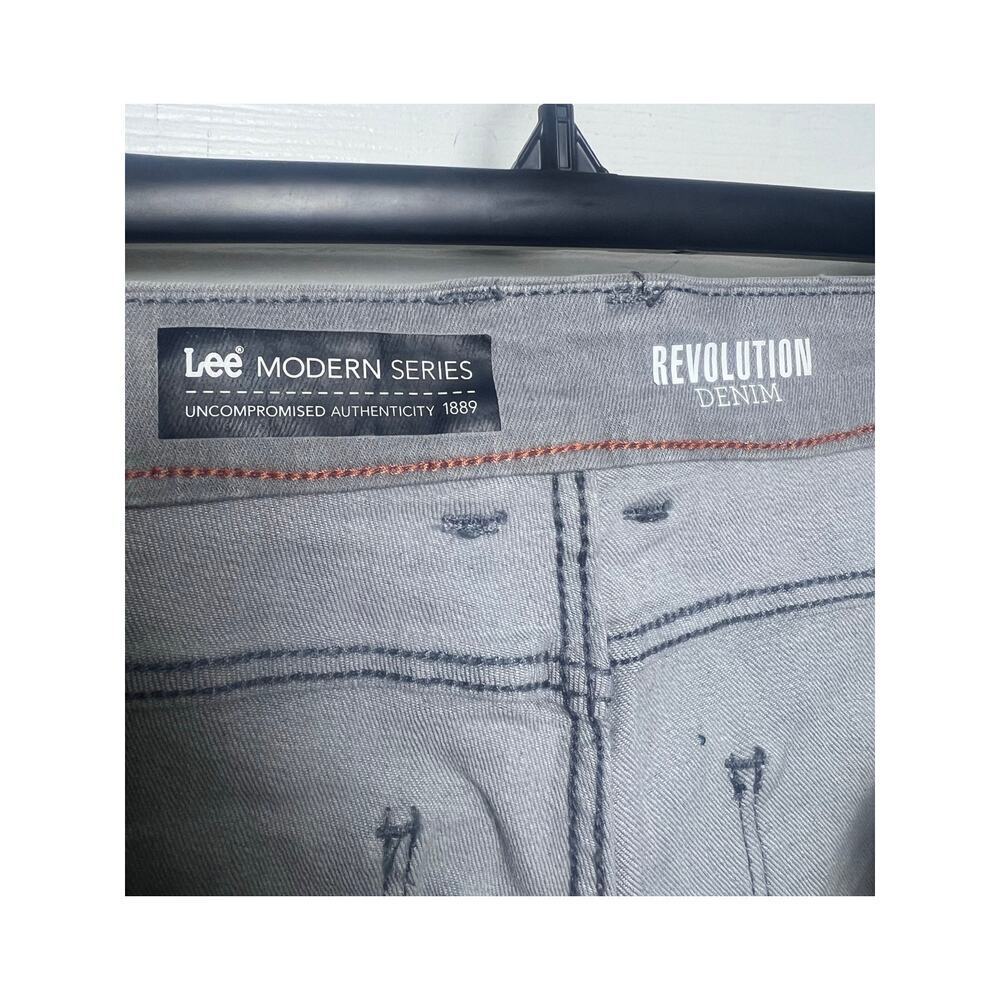 Lee Modern Series Revolution Denim Women Pants Gray Straight Leg Jeans Size 10 M - Picture 2 of 9